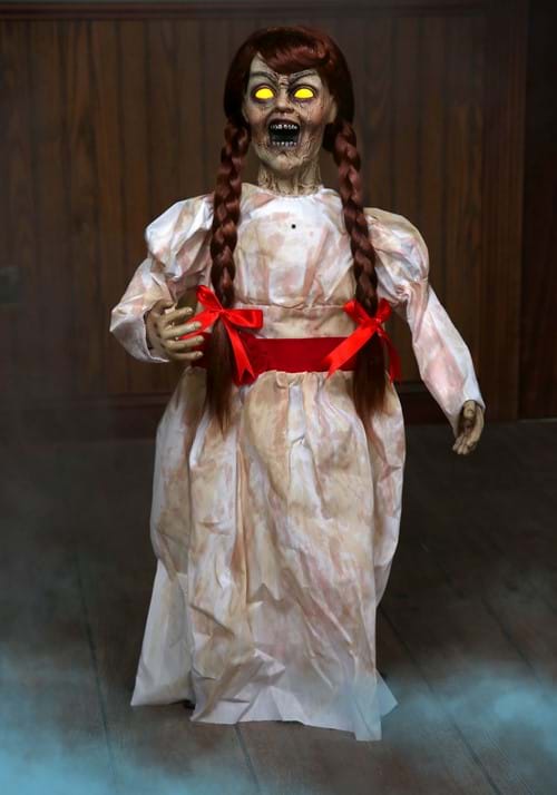 32-Inch Poseable Grim Haunted Girl Doll Decoration