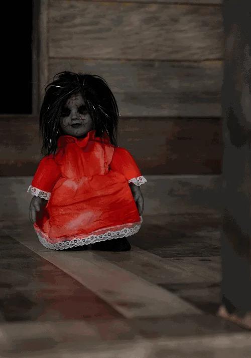12-Inch Haunted Heather Scary Doll Prop Decoration
