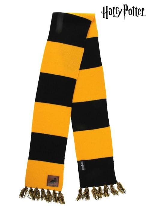 Adult Hufflepuff Patch Striped Scarf