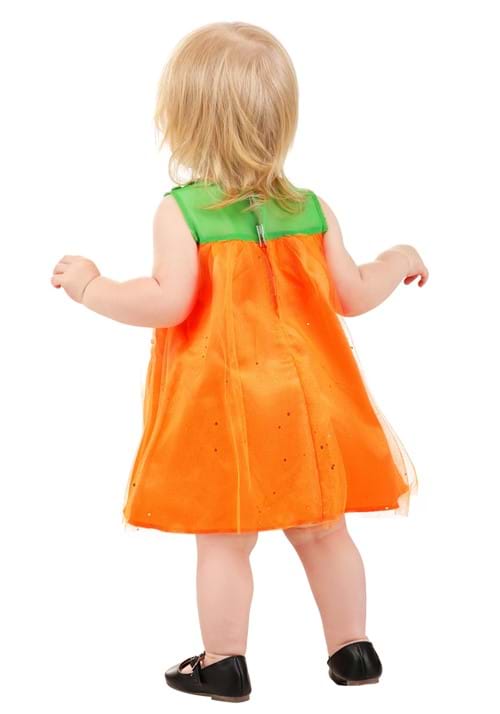 Girl's Infant Shimmering Pumpkin Costume