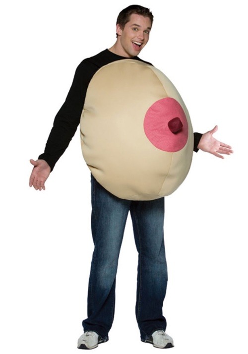 Giant Boob Men's Costume