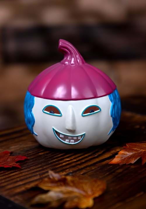 6-Inch Light Up Nightmare Before Christmas Shock Pumpkin Decoration