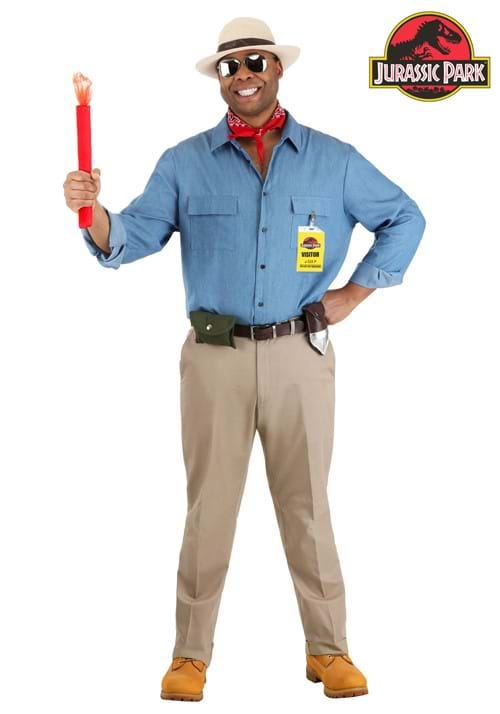 Men's Plus Jurassic Park Dr. Grant Costume