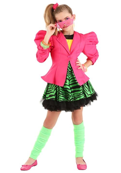 Girl's 80s Valley Girl Costume