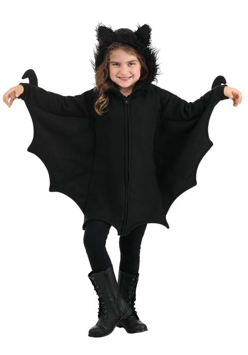 Cozy Black Bat Costume for Girls