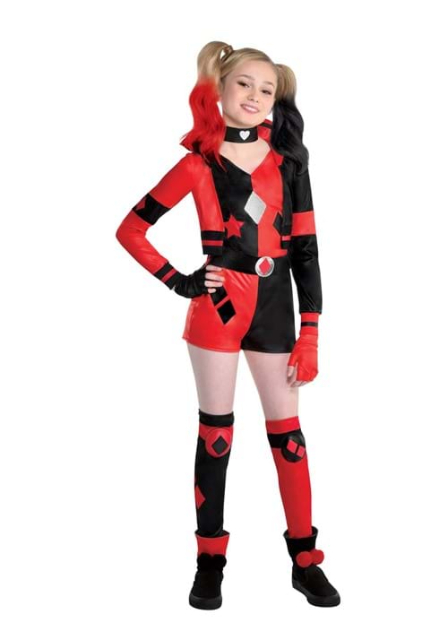 Girl's Harley Quinn Halloween Costume