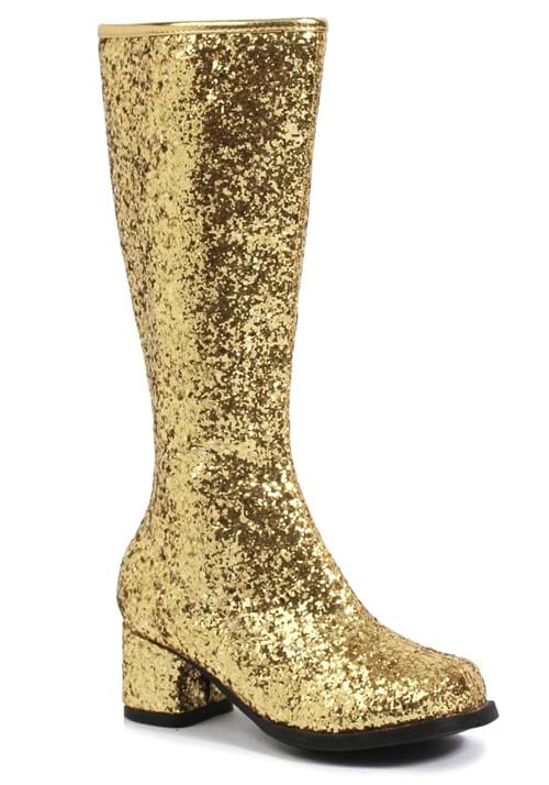 Gold Glitter Girl's Gogo Boots