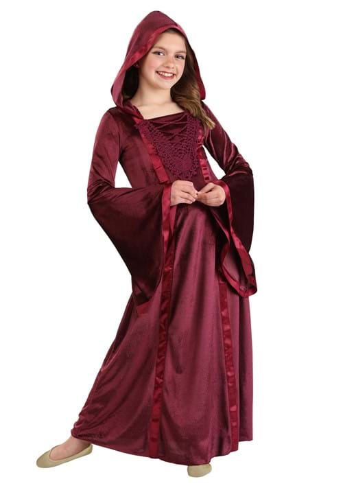 Hooded Renaissance Maiden Costume for Girls