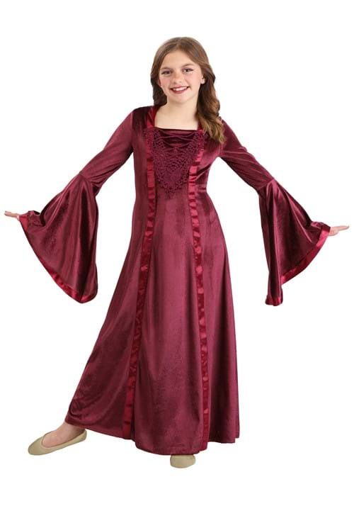 Hooded Renaissance Maiden Costume for Girls