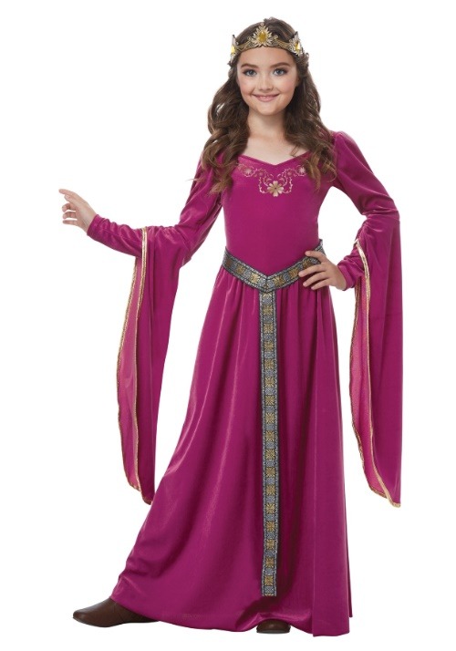 Girl's Medieval Princess Costume Dress