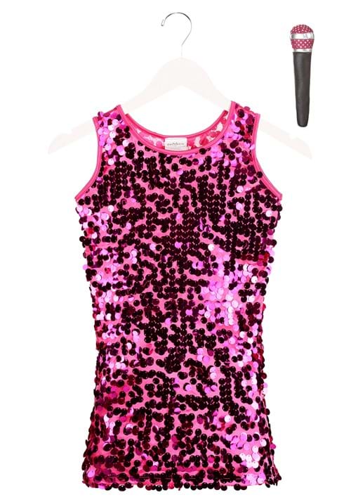 Girl's Pink Pop Singer Costume 3 Girl's Pink Pop Singer Costume