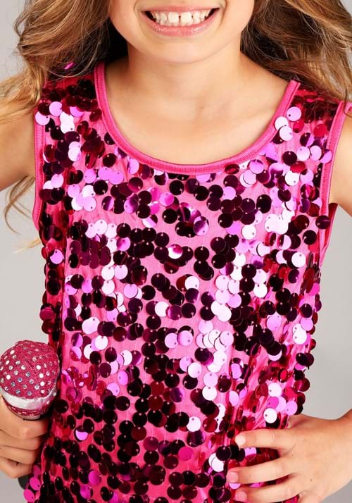 Girl's Pink Pop Singer Costume 5 Girl's Pink Pop Singer Costume