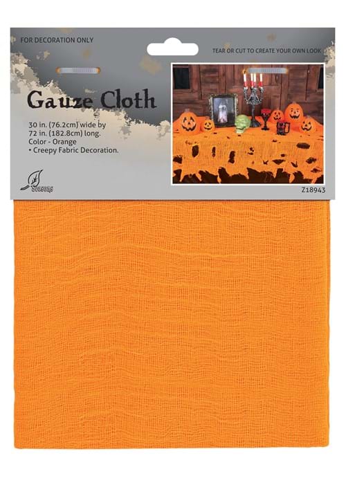 Orange Gauze Decorative Cloth