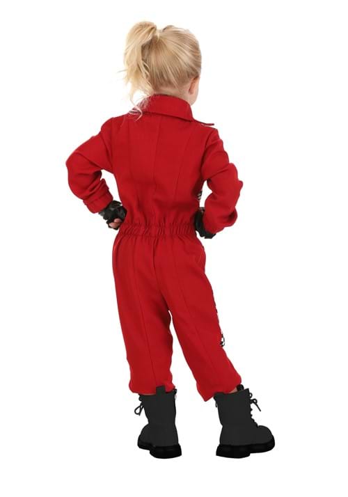 Girl's Red Racer Jumpsuit Toddler Costume