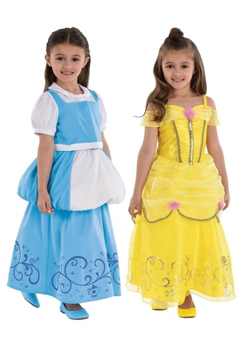 Girl's Reversible Belle Toddler Costume Dress