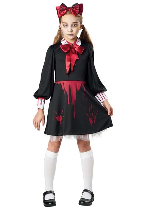 Girl's Zombie Victorian Babydoll Costume Dress