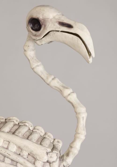 30-Inch Glow in the Dark Flamingo Skeleton Decoration 3 30-Inch Glow in the Dark Flamingo Skeleton Decoration