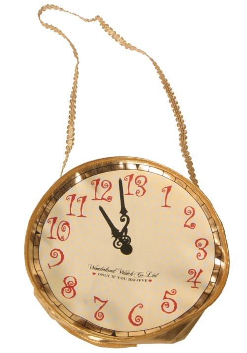 Alice Gold Clock Costume Purse