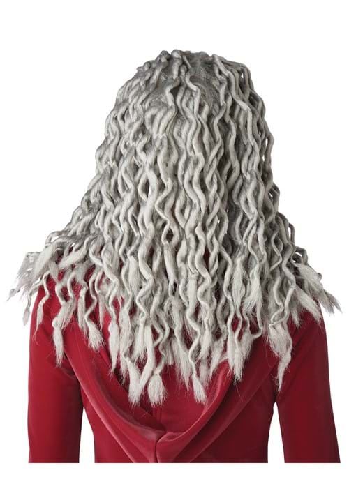Gray Crinkle Dreads Costume Wig for Women