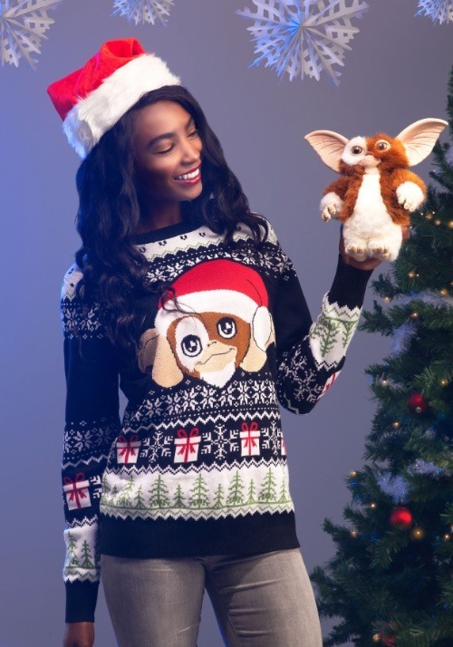 Gremlins Gizmo Claus Adult Ugly Christmas Sweater
