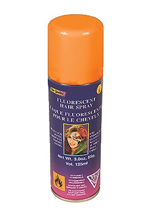 Orange Florescent Costume Hair Spray