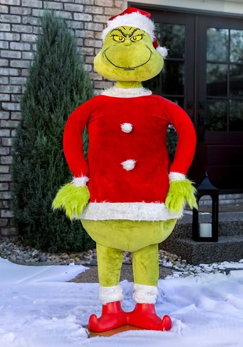 5.8FT Animatronic Grinch Santa Holiday Decoration