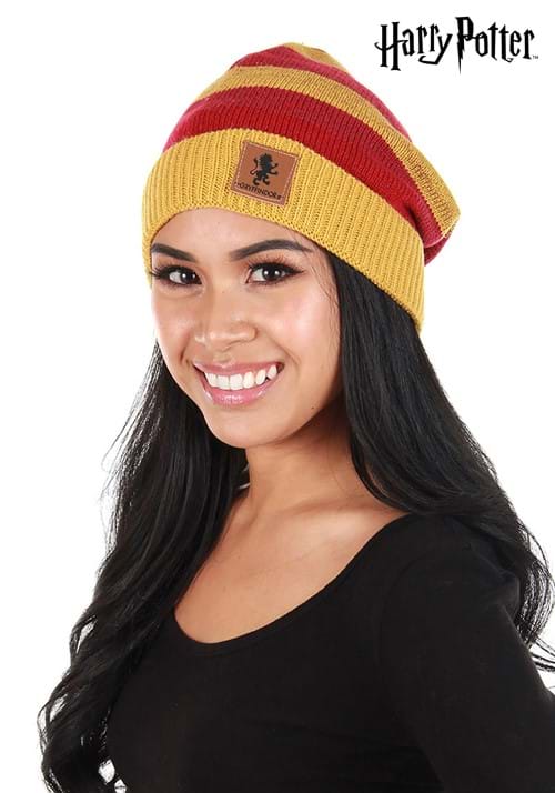 Gryffindor Heathered Stripped Knit Beanie