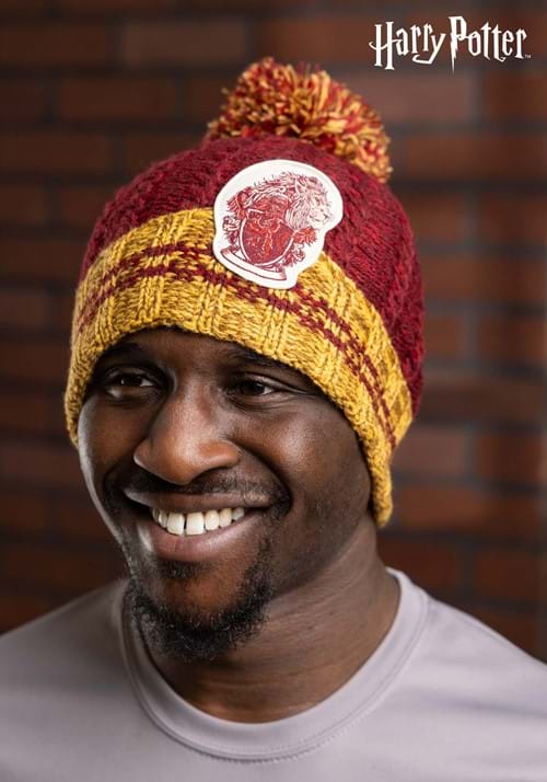 Gryffindor Heathered Pom Harry Potter Beanie