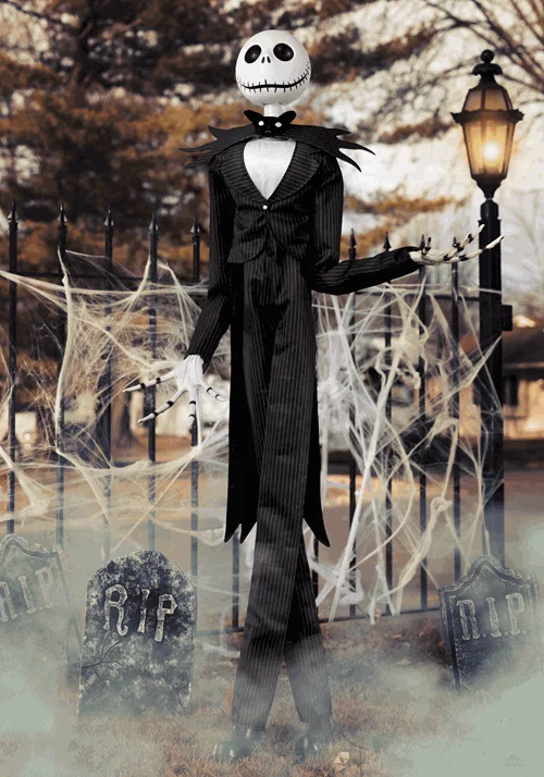 6FT Animatronic Disney Nightmare Before Christmas Jack Skellington Decoration