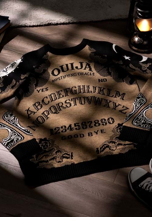 Ouija Board Adult Halloween Sweater 4 Ouija Board Adult Halloween Sweater