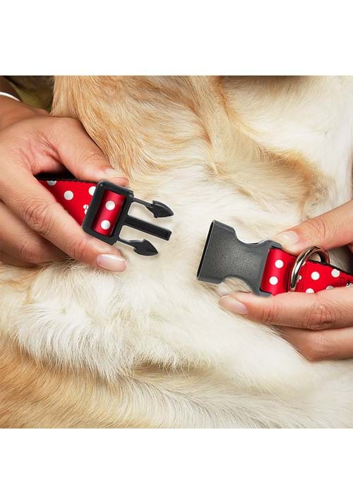 Minnie Mouse Polka Dot Plastic Buckle Pet Collar