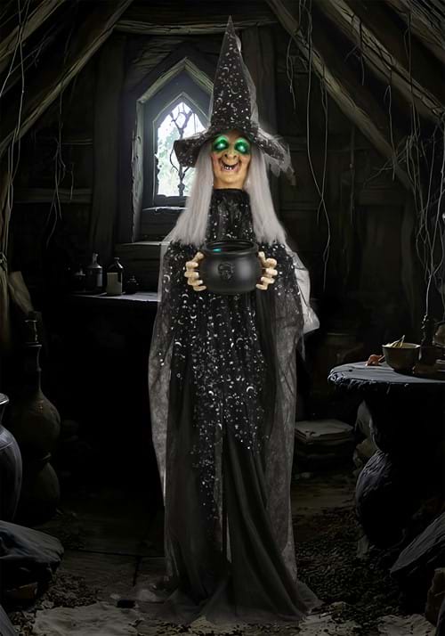 6.3FT Paisley the Potion-Maker Witch Animated Decoration - Scream Saver