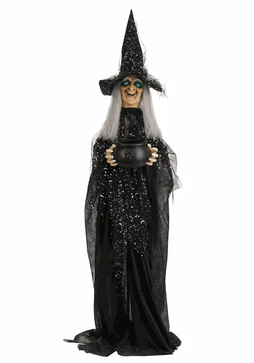 6.3FT Paisley the Potion-Maker Witch Animated Decoration - Scream Saver