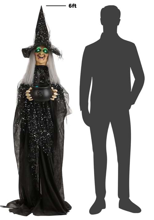 6.3FT Paisley the Potion-Maker Witch Animated Decoration - Scream Saver