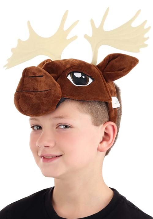 Moose Plush Costume Headband 3 Moose Plush Costume Headband