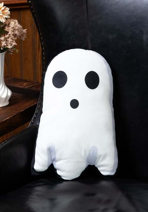 16-Inch My Friendly White Ghost Plush Pillow