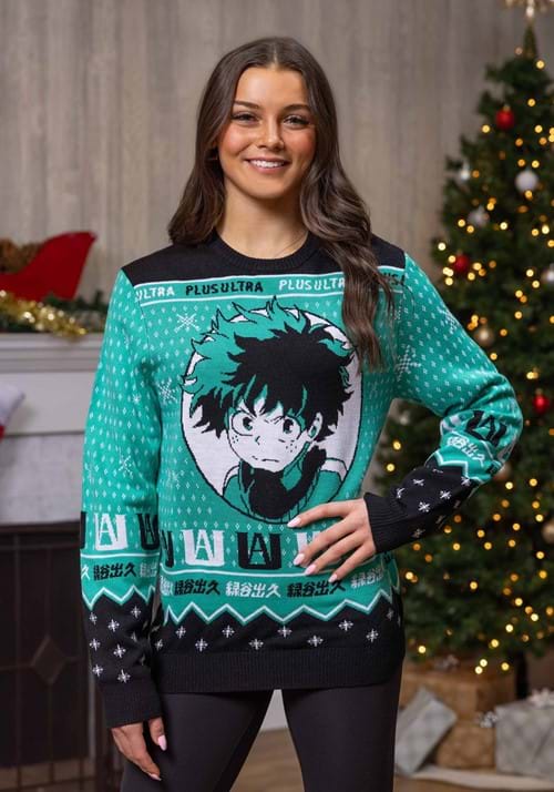 Adult My Hero Academia Ugly Christmas Sweater