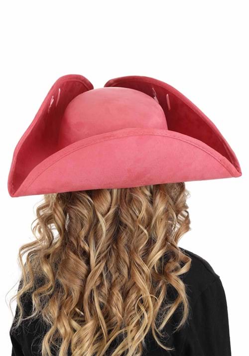 Kid's Pink Tricorn Pirate Costume Hat