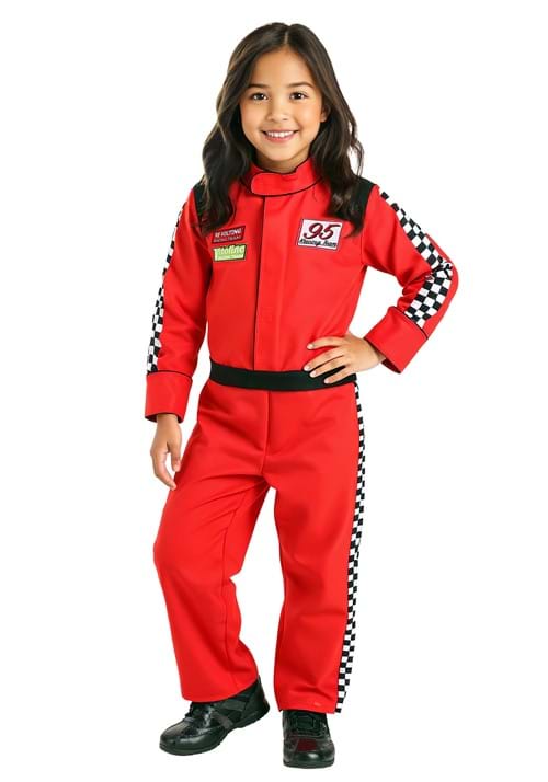 Red Racer Jumpsuit Kid's Costume 3 Red Racer Jumpsuit Kid's Costume