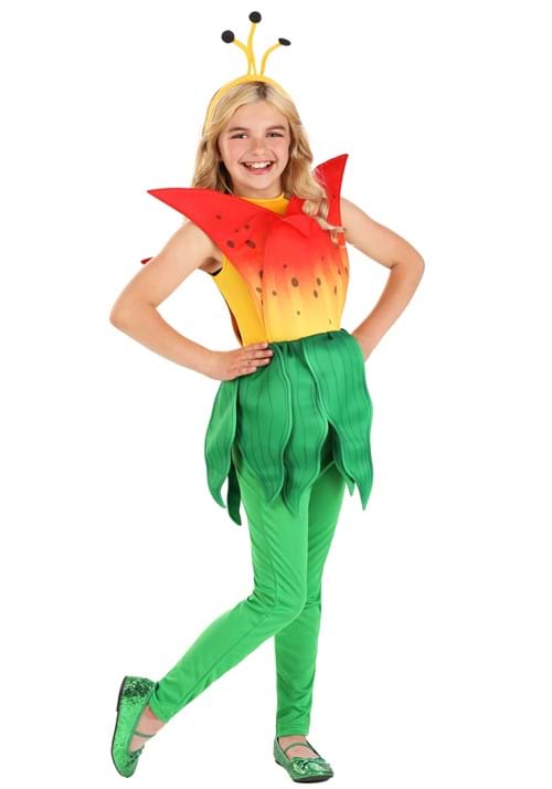 Tiger Lily Flower Costume for Girls