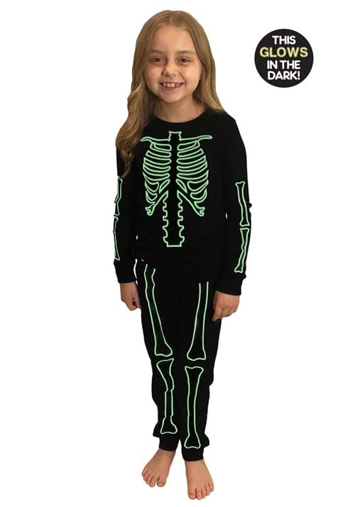 Kid's Skeleton 2 Piece Jogger Sleep Set
