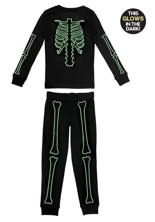 Kid's Skeleton 2 Piece Jogger Sleep Set