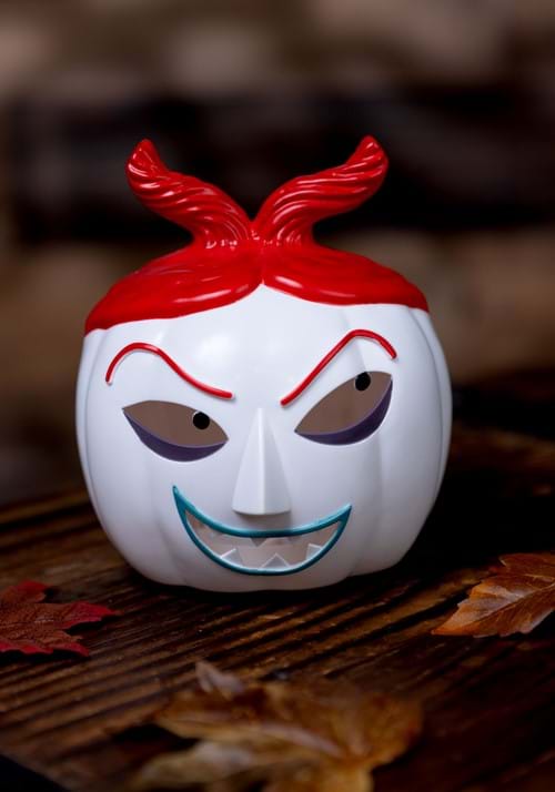 6-Inch Nightmare Before Christmas Light Up Lock Pumpkin Decoration