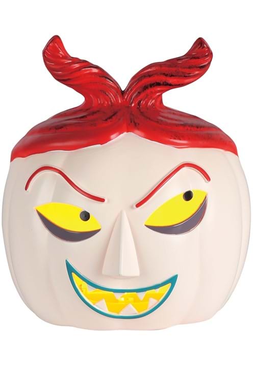 6-Inch Nightmare Before Christmas Light Up Lock Pumpkin Decoration