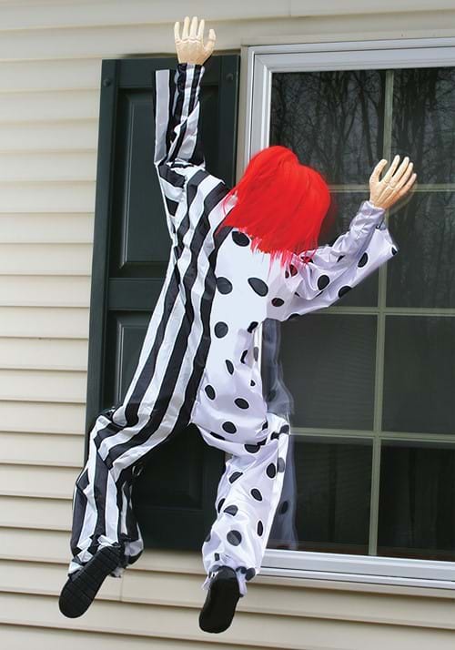 Hanging Killer Clown Window Decoration