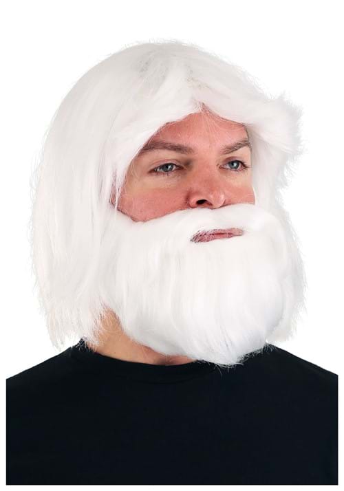 Adult King Neptune Costume Wig and Beard Set