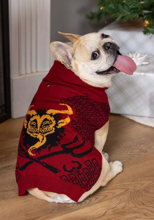 Red Krampus Pet Holiday Sweater
