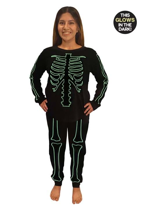 Women's Skeleton 2 Piece Jogger Sleep Set