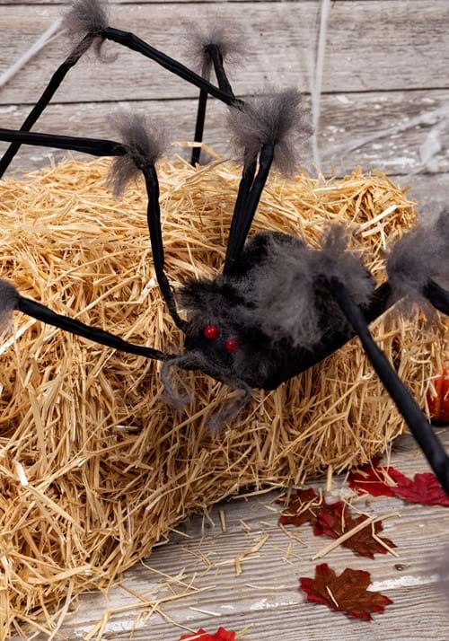20-Inch Hairy Large Gray Spider Decoration 3 20-Inch Hairy Large Gray Spider Decoration