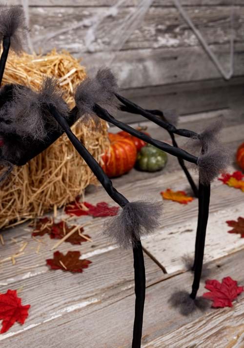20-Inch Hairy Large Gray Spider Decoration 4 20-Inch Hairy Large Gray Spider Decoration